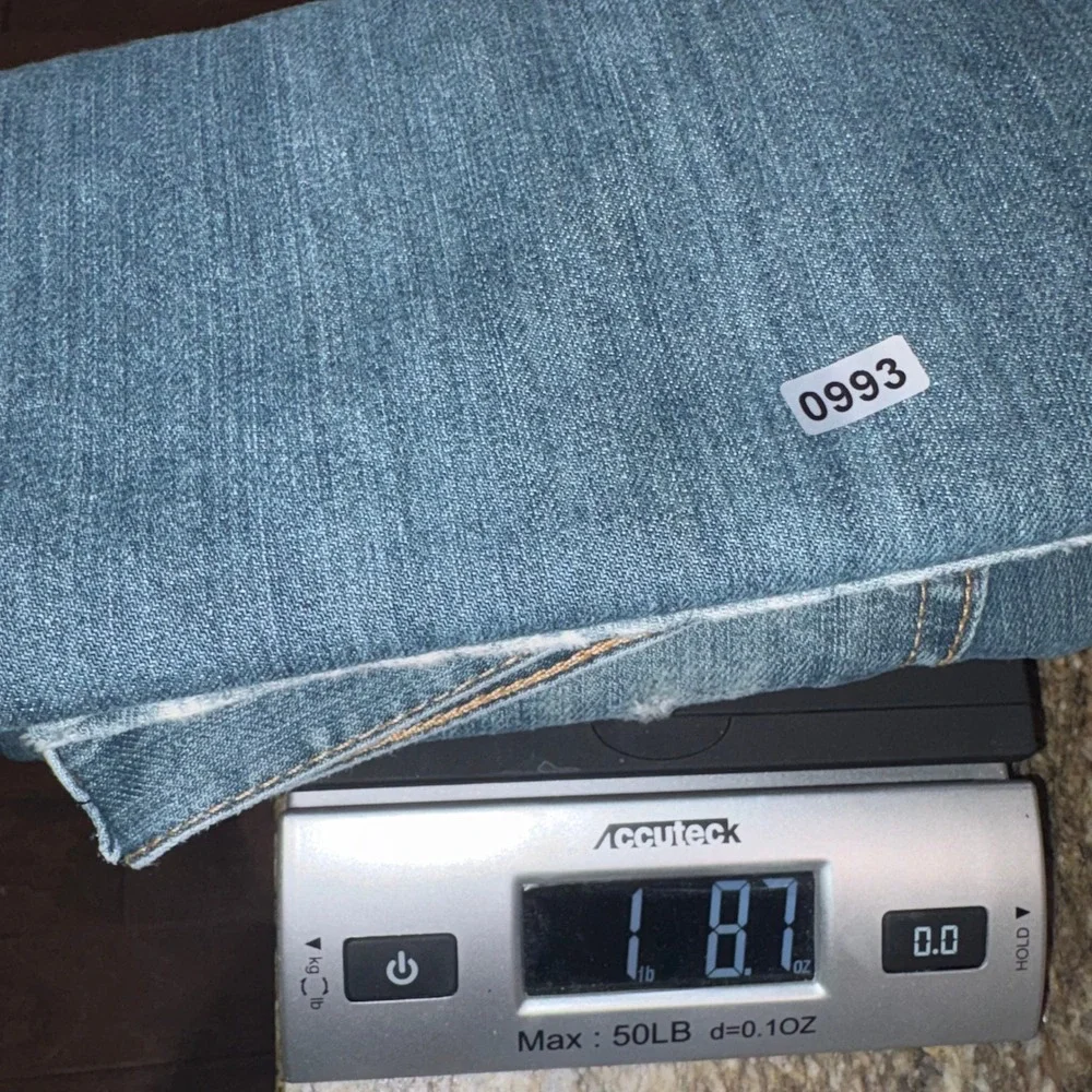 Relaxed Straight Leg Jeans Denim Mens 40x30 Blue Levi's 559